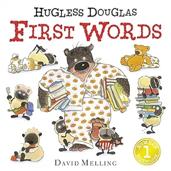 hugless douglas first words 1st edition david melling 144492379x, 978-1444923797