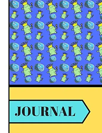 journal frog in crown with coins print novelty gift frog journal for kids young teens girls and school