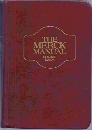 merck manual diagnosis and therapy 1st edition editors berkow, robert, m d , andrew j fletcher 0911910069,