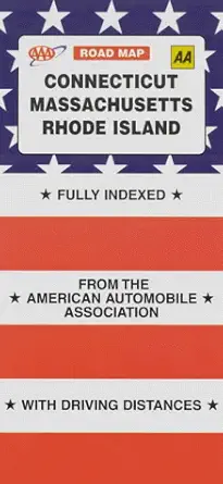 connecticut massachusetts rhode island 1st edition american automobile association 0749521643, 978-0749521646