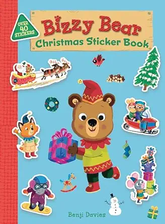bizzy bear christmas sticker book 1st edition benji davies 153623916x, 978-1536239164