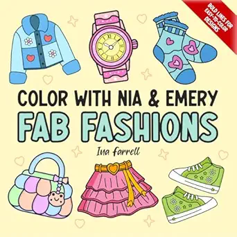 color with nia and emery fab fashions 1st edition ina farrell 1959944029, 978-1959944027