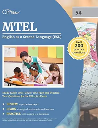 mtel english as a second language study guide 2019 2020 test prep and practice test questions for the esl