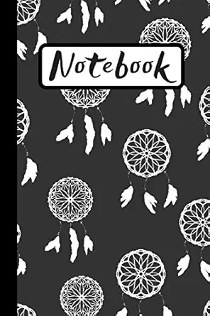 notebook black and white dream catcher journal to record all your dreams 1st edition wild journals