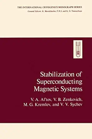 stabilization of superconducting magnetic systems 1st edition v al\\\\\\\'tov 0306309432, 978-0306309434