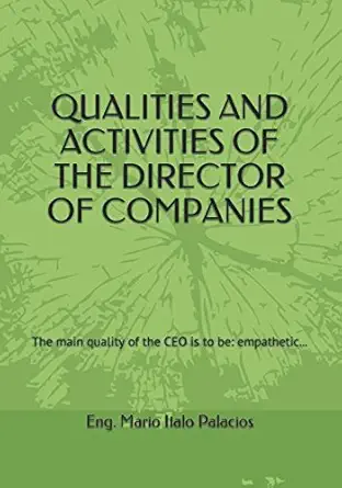 qualities and activities of the director of companies the main quality of the ceo is to be empathetic 1st