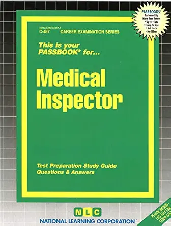 medical inspector 1st edition national learning corporation 0837304873, 978-0837304878