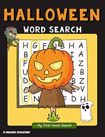 halloween word search my first word search word search puzzle for kids ages 4 6 years 1st edition k imagine
