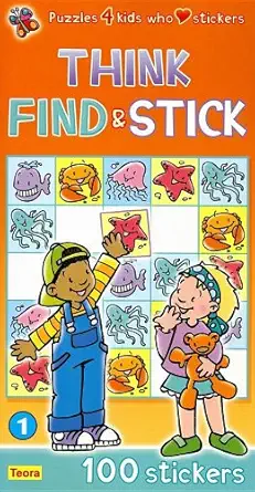 picture sudoku with stickers think find and stick 1st edition teora usa 1594961395, 978-1594961397