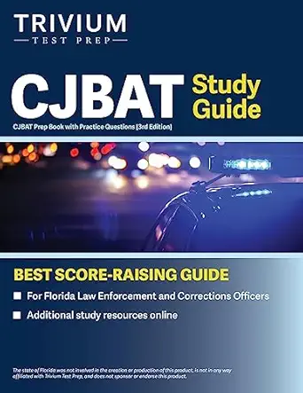 cjbat study guide cjbat prep book with practice questions for florida law enforcement and correction officers