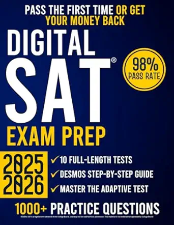 digital sat exam prep the ultimate guide with 10 full length practice tests and 1000+ questions to ace the