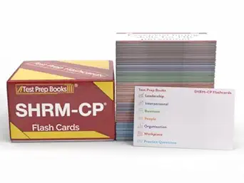 shrm cp exam prep study cards 2025 2026 shrm certification test prep with practice test questions full color
