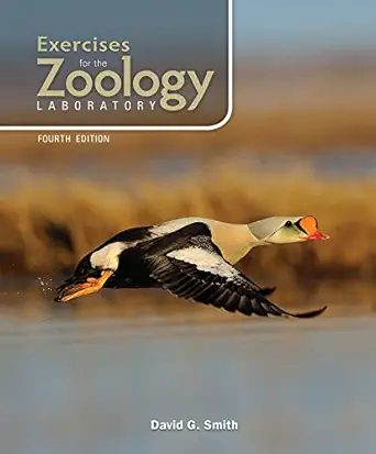 exercises for the zoology laboratory 4e 1st edition david g smith 1617317764, 978-1617317767