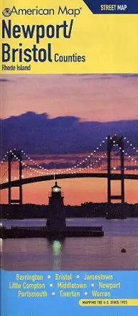 newport and bristol counties ri street map 1st edition american map 1557514151, 978-1557514158