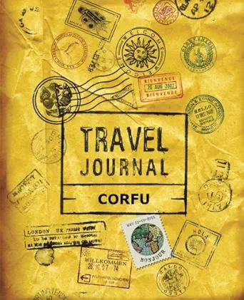 travel journal corfu 1st edition vpjournals 1518883486, 978-1518883484