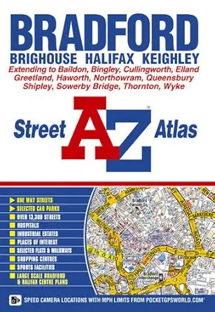 bradford street atlas 1st edition geographers a z map company 1843484579, 978-1843484578
