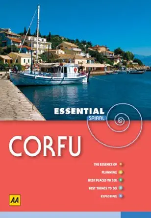 aa essential spiral corfu 1st edition aa publishing 0749549483, 978-0749549480