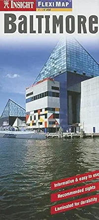 insight fleximap baltimore maryland 1st edition american map corporation 9812582592, 978-9812582591