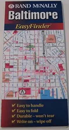 rand mcnally easyfinder baltimore maryland 1st edition rand mcnally 0528972561, 978-0528972560