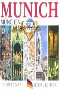 munich popout map 1st edition compass maps 1841391611, 978-1841391618