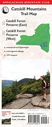 amc catskill mountains trail map 1a 2 catskill forest preserve and catskill forest preserve 1st edition