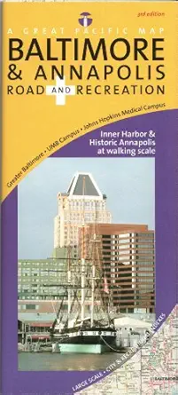 baltimore and annapolis road and recreation map 1st edition david j r peckarsky ,cartography by bob lindquist