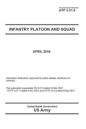 army techniques publication atp 3 21 8 infantry platoon and squad april 2016 1st edition united states