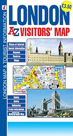london a z visitors map by geographers a z map company 1st edition geographers\\\\\\\' a z map co ltd