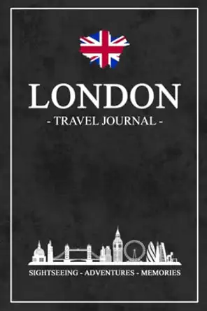 london travel journal travel diary london city trip / traveling log book for prep and walks / vacation gifts