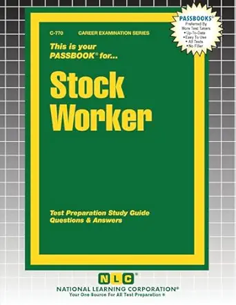 stock worker 1st edition passbooks 1799307700, 978-1799307709