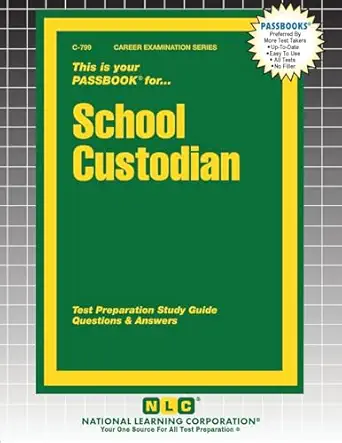 school custodian 1st edition passbooks 1799307999, 978-1799307990