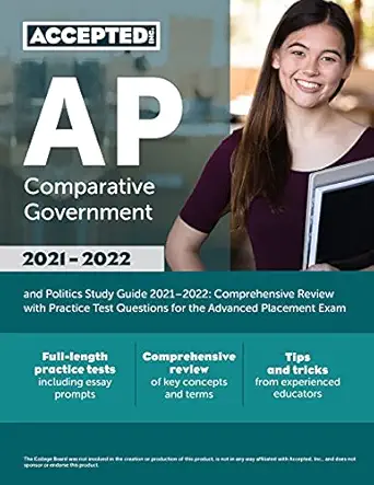 ap comparative government and politics study guide 2021 2022 comprehensive review with practice test