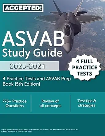 asvab study guide 2023 2024 4 practice tests and asvab prep book 1st edition jonathan cox 1637985703,
