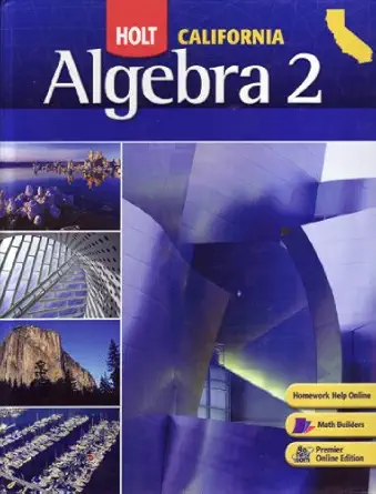 holt algebra 2   algebra 2 2008 1st edition rinehart and winston holt 0030923514, 978-0030923517