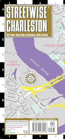 streetwise charleston map laminated city center street map of charleston south carolina 1st edition inc