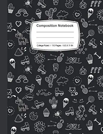 composition notebook lined notebook college ruled paper 1st edition ken malone 1711753688, 978-1711753683