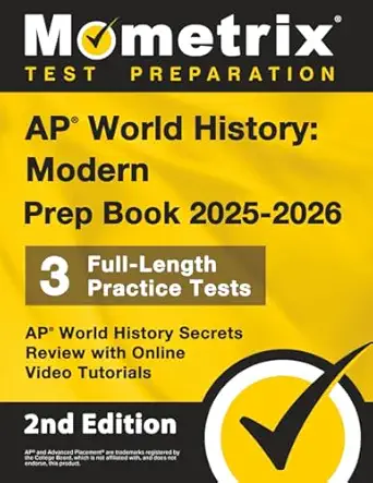 ap world history modern prep book 2025 2026 3 full length practice tests ap world history secrets review with
