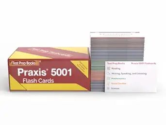 praxis elementary education multiple subjects 5001 study cards praxis 5001 prep 2025 2026 with practice test