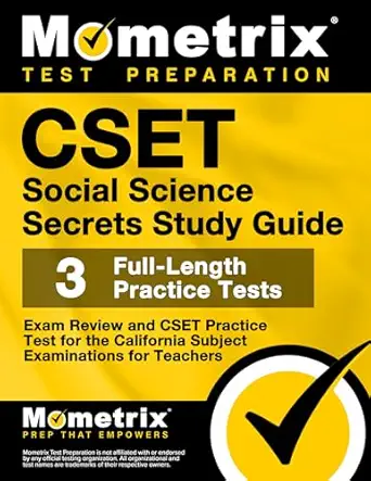 cset social science secrets study guide exam review and cset practice test for the california subject