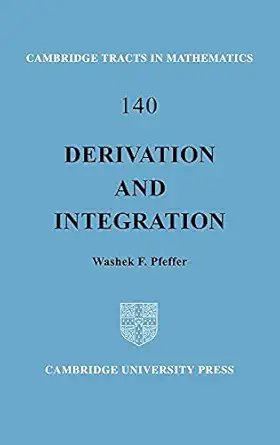 derivation and integration 1st edition washek f pfeffer 0521792681, 978-0521792684