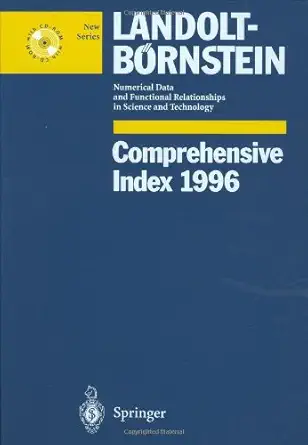 comprehensive index 1996 1st edition o madelung ,w martienssen 3540608044, 978-3540608042