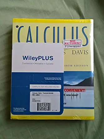 calculus early transcendentals 10e wiley binder version + wileyplus registration card 1st edition howard