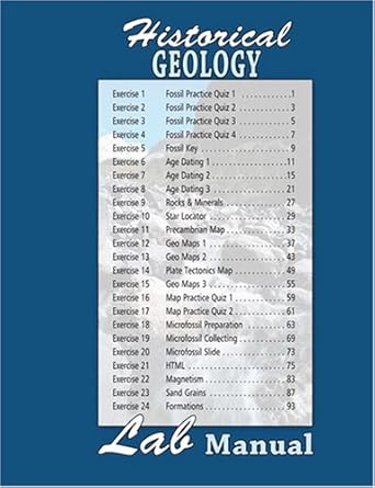 historical geology lab manual 1st edition robert mims 0757538231, 978-0757538230
