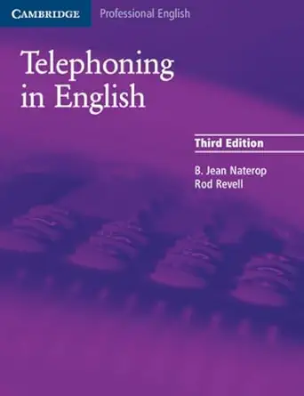 telephoning in english pupils book 1st edition b jean naterop 0521539110, 978-0521539111