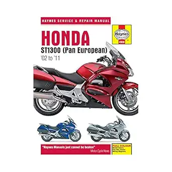honda st1300/st1300a 2002 2011 repair manual 1st edition haynes 1844259080, 978-1844259083
