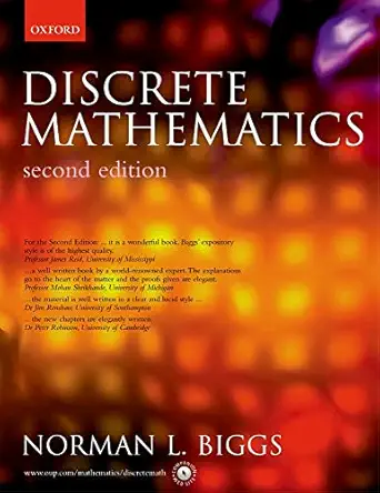 discrete mathematics 1st edition norman biggs 0198507186, 978-0198507185