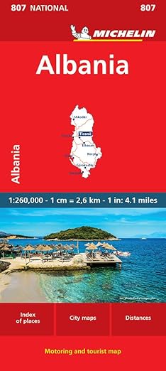 michelin map albania 1st edition michelin 2067264338, 978-2067264335