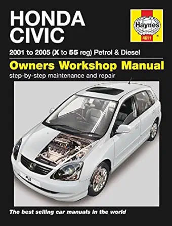 honda civic petrol and diesel service and repair manual 2001 to 2005 1st edition robert jex 1844256111,