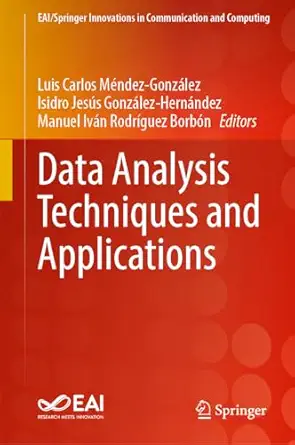data analysis techniques and applications 1st edition luis carlos ma c ndez gonza lez ,isidro jesa s gonza