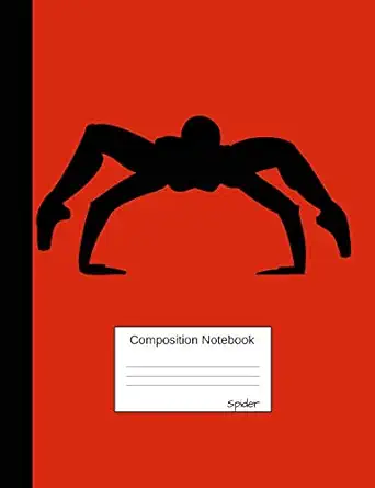 spider composition notebook dot grid dotted paper journal for teens students and teachers for school and work